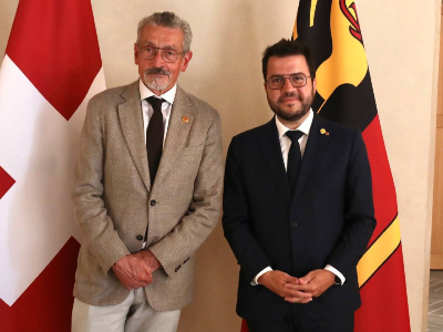 The head of the Executive, with the president of the cantonal Parliament